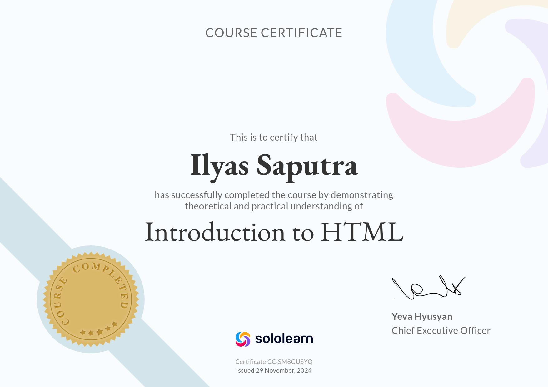 certification-html